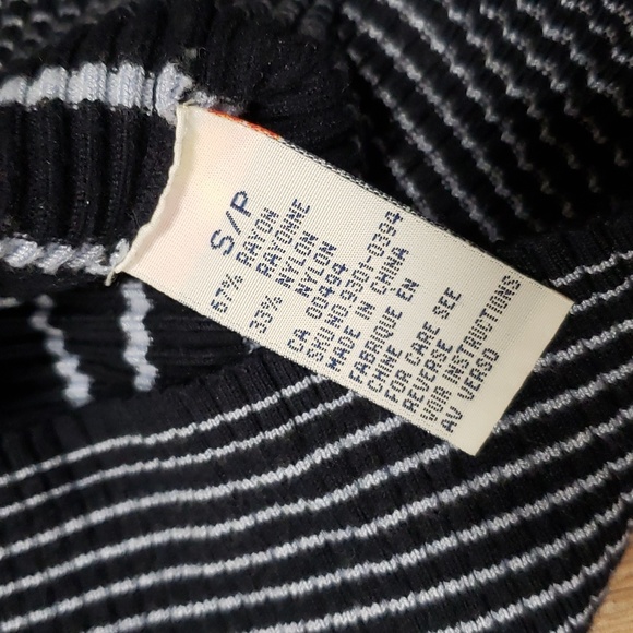 (S) D'Allaird Striped Ribbed Knit Top Comfortable Cozy Soft Casual Cottagecore - Picture 8 of 10